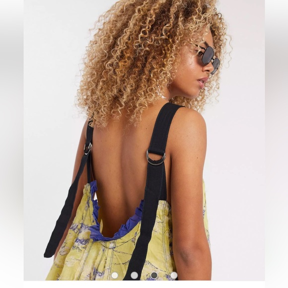 Free People Tropical Toile Maxi Dress XS Jungle Combo - Picture 7 of 7